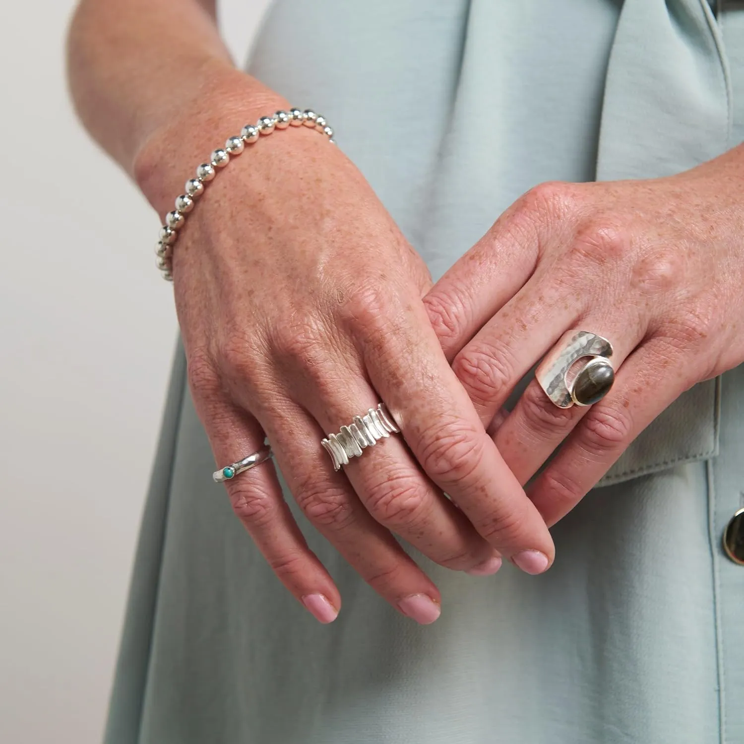 Silpada 'Powerful' Sterling Silver Labradorite Ring