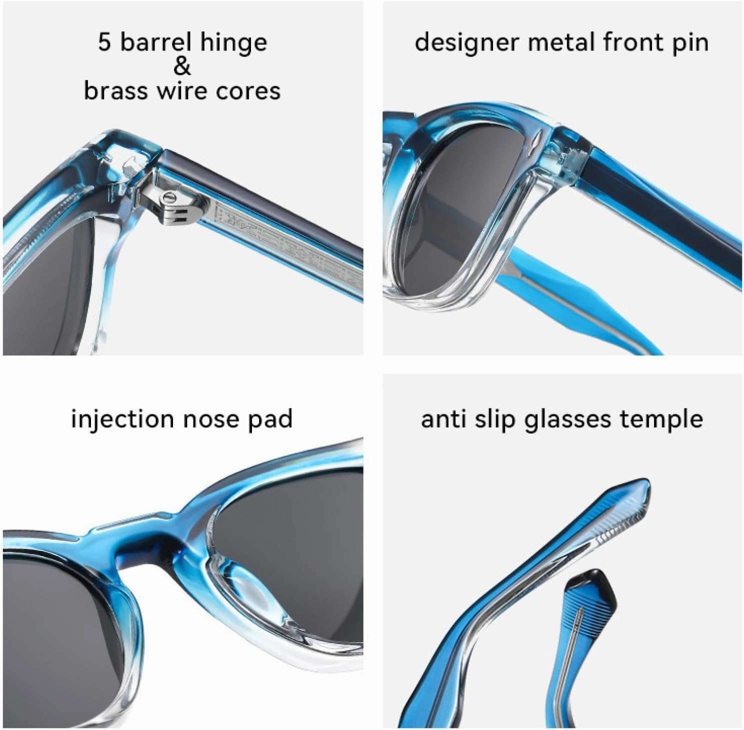 Small Frame Vintage Sunglasses Women for Men Male Sun Glasses Luxury Popular Punk Rivet Shades