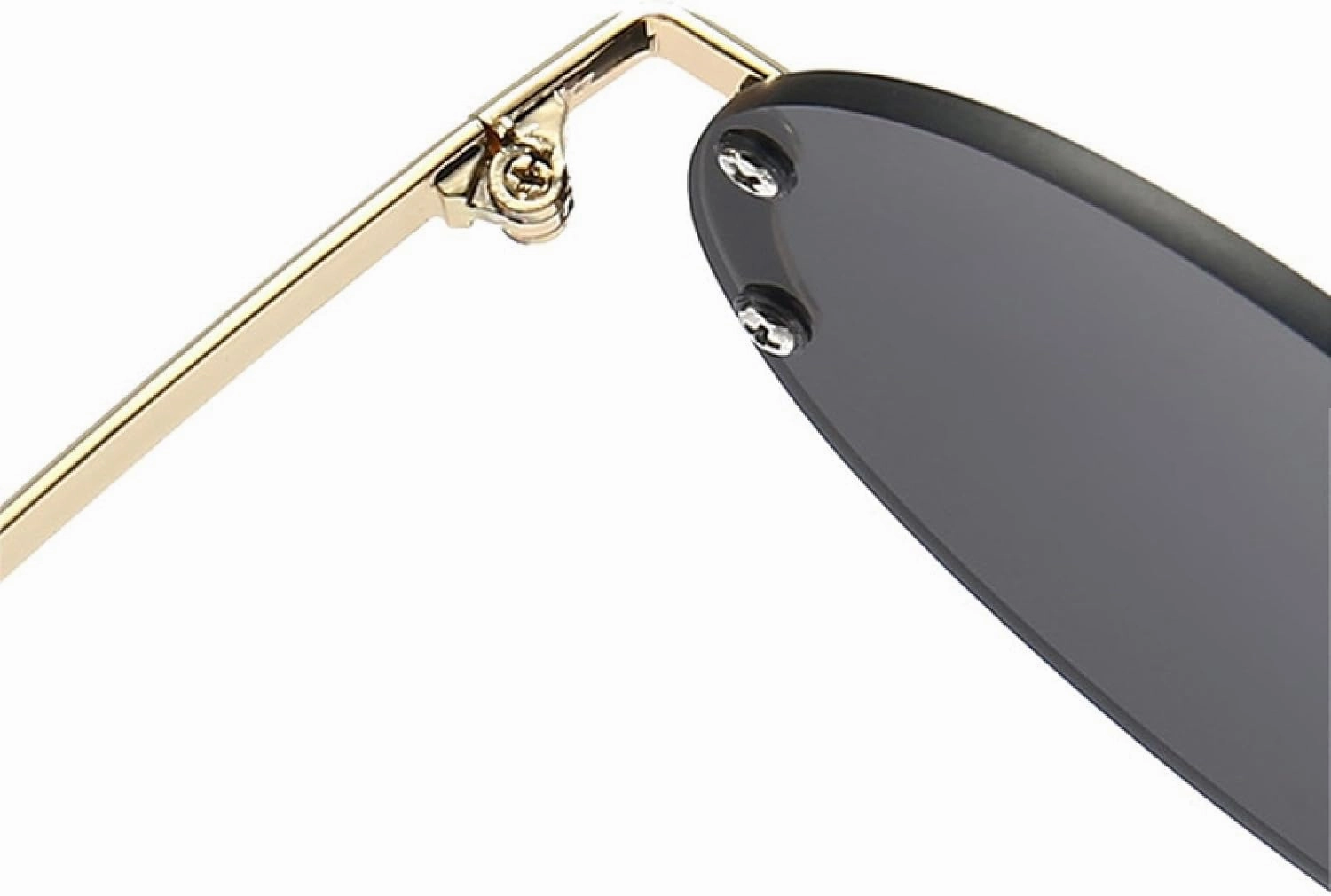 Small Oval for Women Men Retro Rimless Sun Glasses Fashion Summer Traveling Shades Uv400