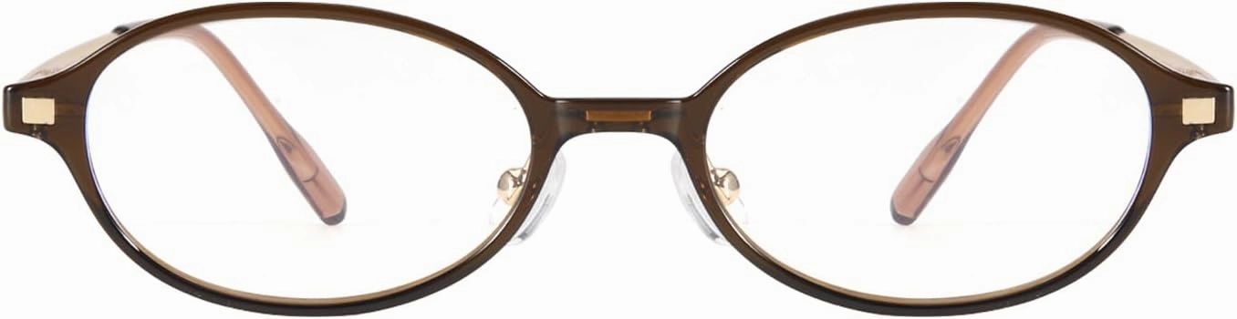 Small Retro Oval Fake Glasses for Women Fashion Blue Light Non Prescription Eyeglasses to Cosplay