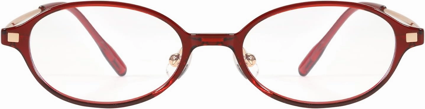 Small Retro Oval Fake Glasses for Women Fashion Blue Light Non Prescription Eyeglasses to Cosplay
