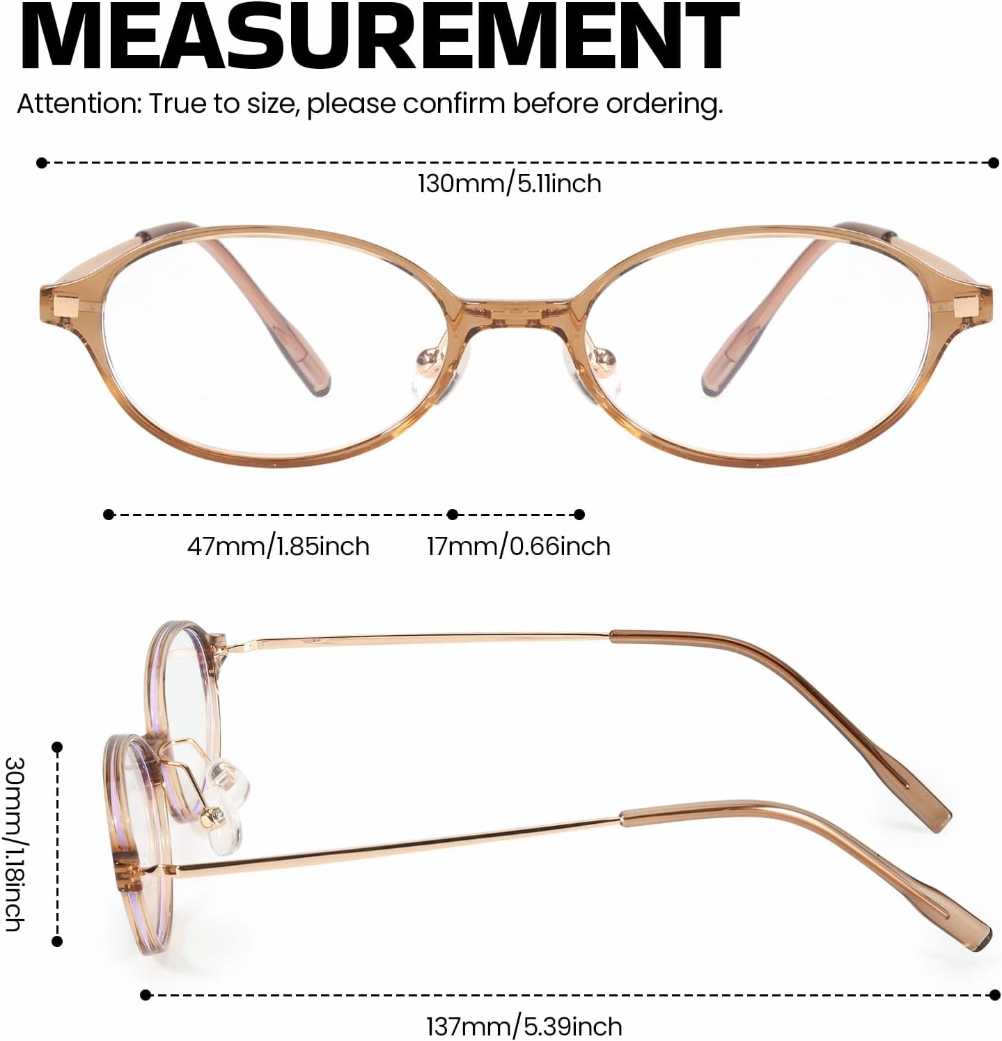 Small Retro Oval Fake Glasses for Women Fashion Blue Light Non Prescription Eyeglasses to Cosplay