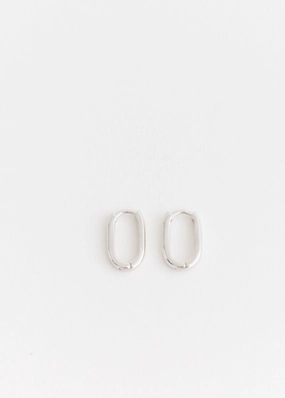 Small Squared Oval Hoops