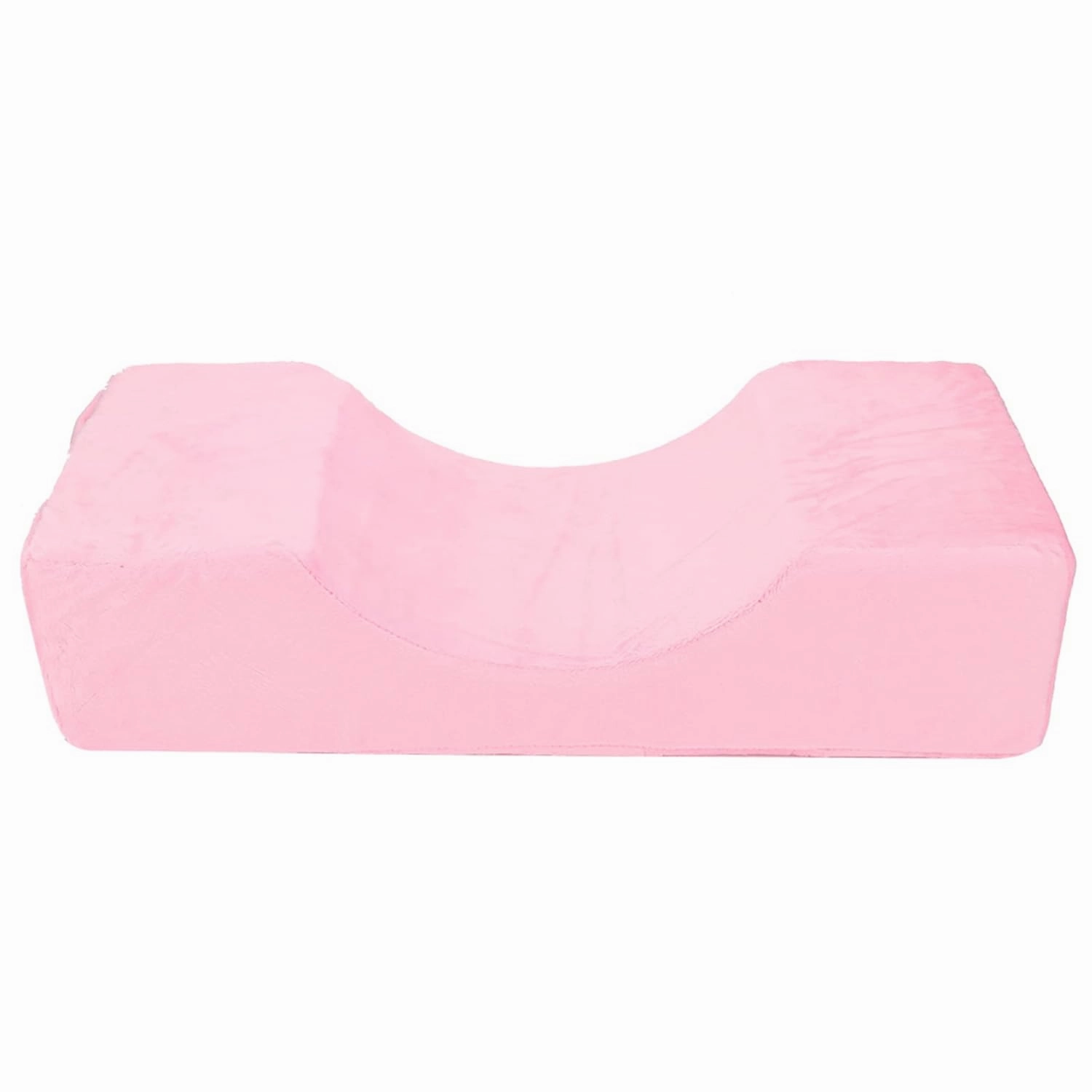 Soft Elastic Eyelash Extension Pillow, Neck Pillow with Comfortable Foam and Super Soft Flannelette, Eyelash Grafting U shaped Pillow, Eyelash Extension Tool for Beauty Salon(pink)