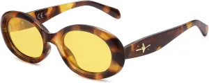 SOJOS Small Retro Oval Polarized Sunglasses for Women Men 90s Vintage Small Face UV400 Protection Tiny Sun Glasses SJ2286