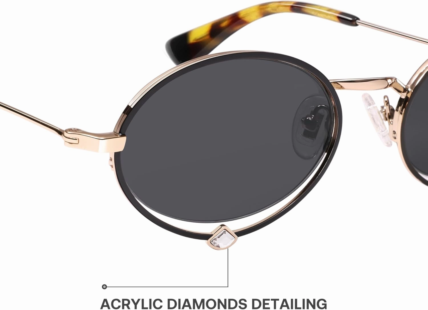 SOJOS Retro Oval Sunglasses for Women Trendy Lightweight Narrow Vintage Small Shades Non-Polarized Sun Glasses SJ1240