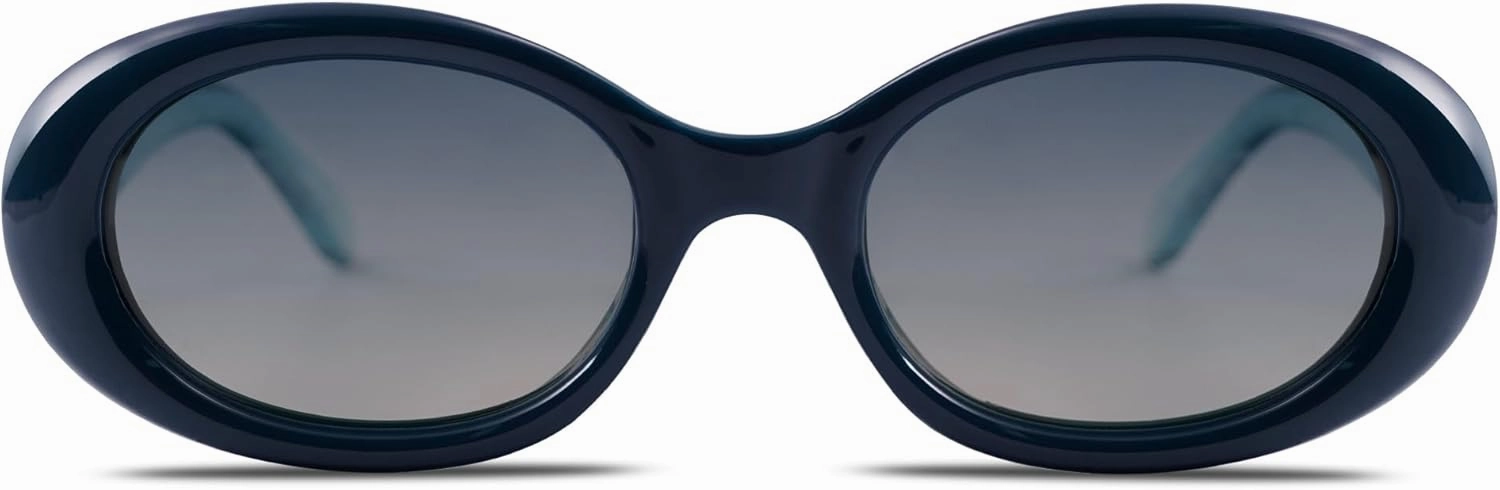 SOJOS Small Retro Oval Polarized Sunglasses for Women Men 90s Vintage Small Face UV400 Protection Tiny Sun Glasses SJ2286