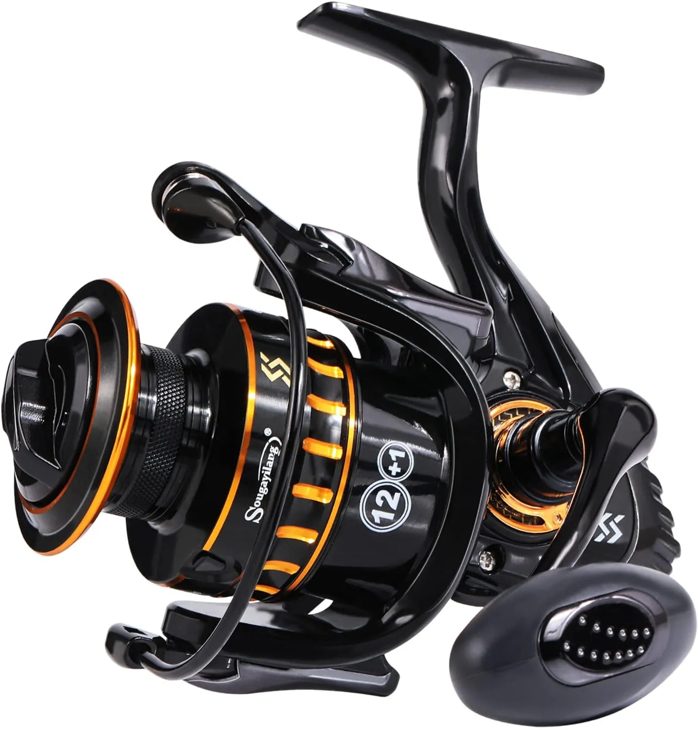 Sougayilang Spinning Reel, Lightweight Reels 12 1 Stainless BB Ultra Smooth Fishing Reel for Freshwater