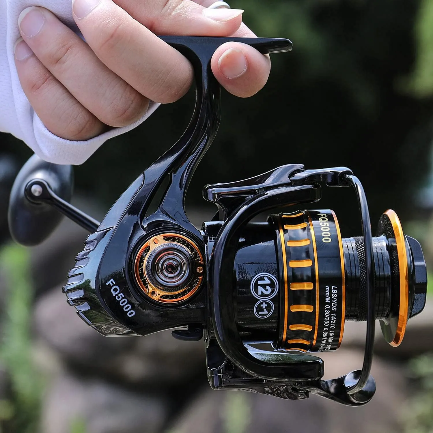 Sougayilang Spinning Reel, Lightweight Reels 12 1 Stainless BB Ultra Smooth Fishing Reel for Freshwater