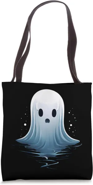 spooky scary and shocked spirit Ghost (Horror & Halloween) Tote Bag
