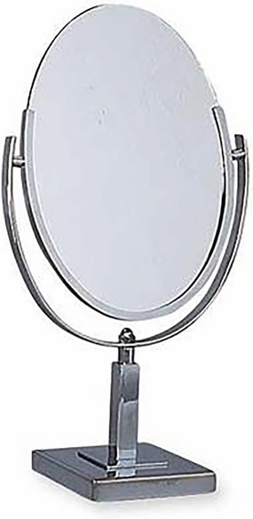 SSWBasics Sleek Oval Tilting Small Mirror for Desk, Stylish Countertop Vanity Mirror for