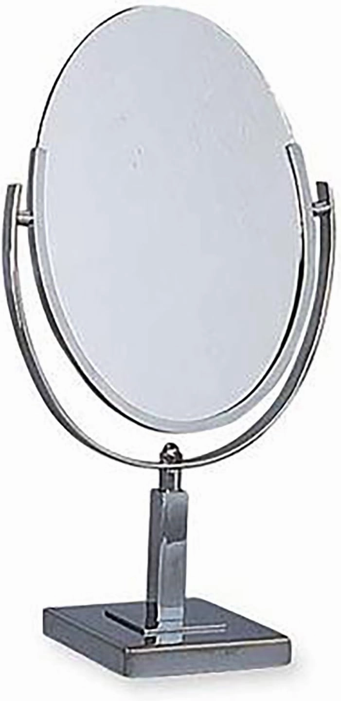 SSWBasics Sleek Oval Tilting Small Mirror for Desk, Stylish Countertop Vanity Mirror for