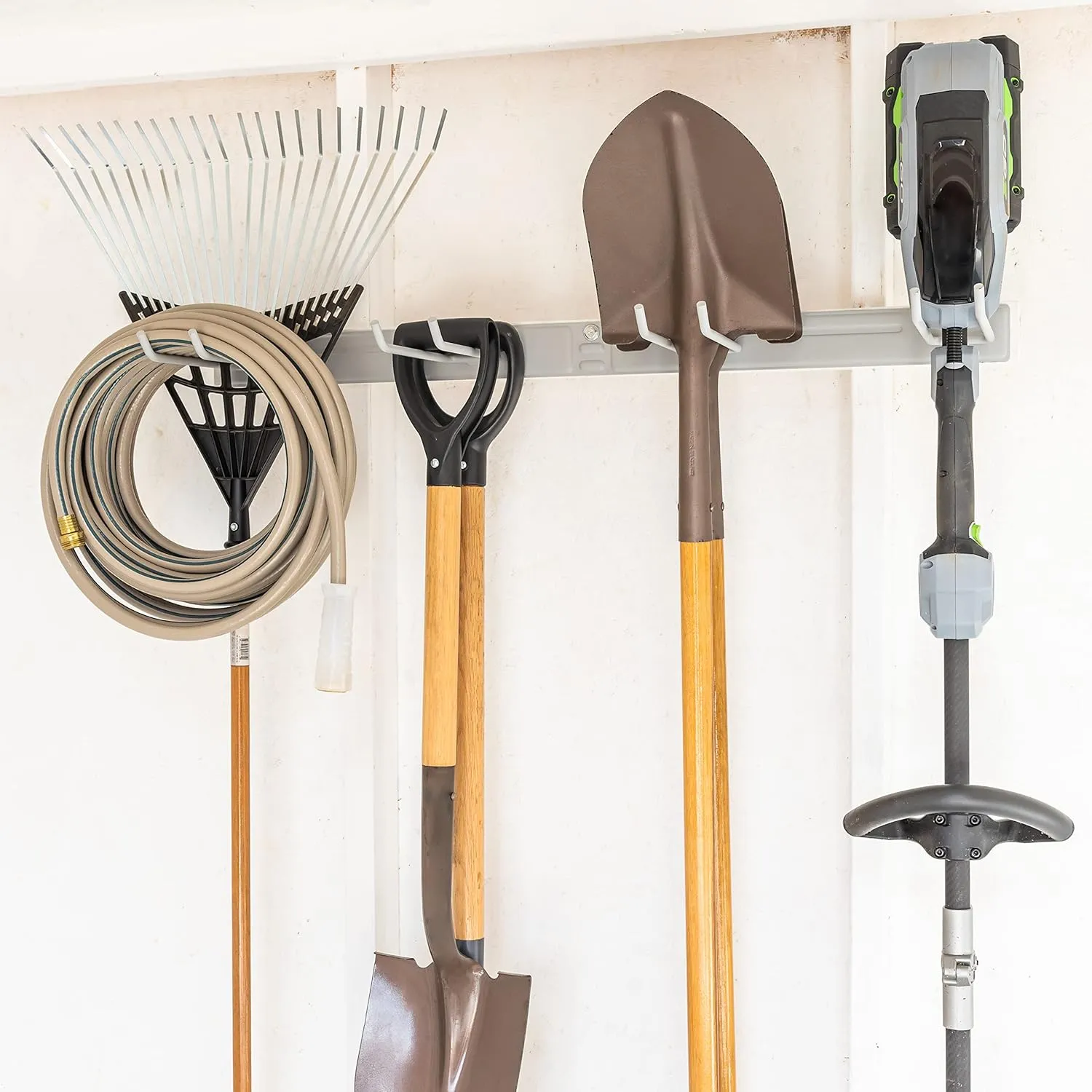 StoreYourBoard Bedrock Tool Garage Garden Tool Organizer Wall Mount, Garage Organization and Storage, Shovel & Rake Hangers Yard Tool Rack, Industrial Steel Holds 250 Pounds