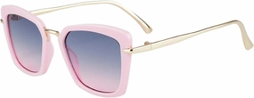 Style Sunglasses Fashionable and Versatile Large Frame Slim Metal Leg Anti-uv Sunglasses