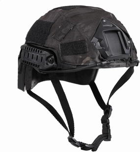 Tactical Helmet with Helmet Cover, Airsoft Helmet with Front NVG Mount and Side Rail, PJ Type Tactical Paintball Airsoft Fast Helmet for Cosplay Outdoor Activities