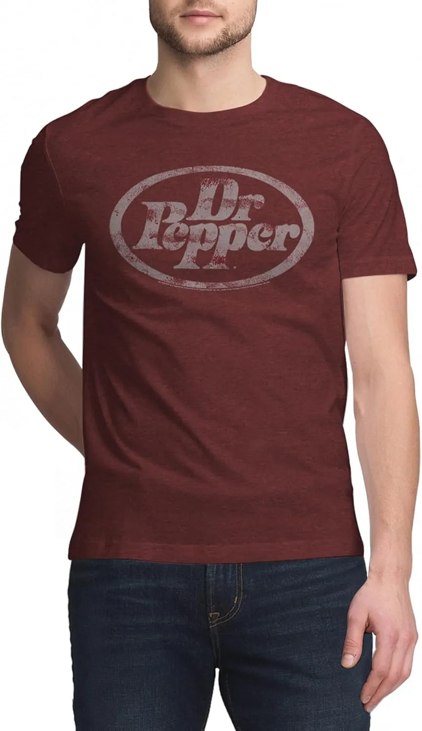 Tee Luv Men's Faded Dr Pepper Soda Logo Shirt