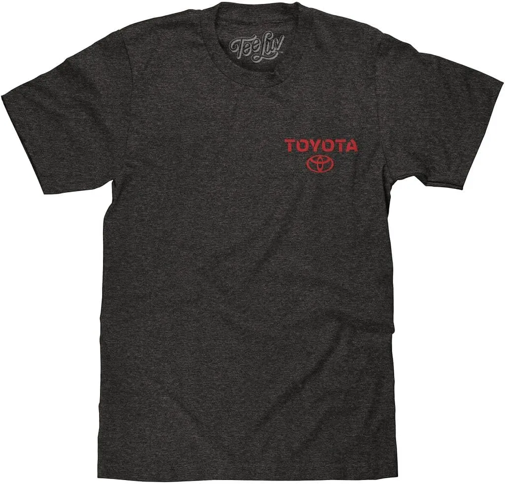 Tee Luv Men's Toyota Drive Your Dreams Shirt - Double Sided Car Logo Graphic Tee