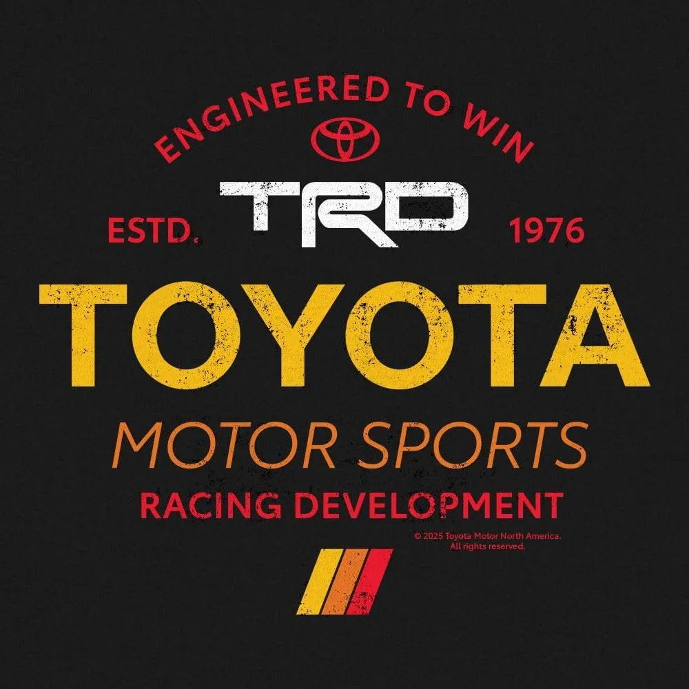 Tee Luv Men's Toyota Racing Development TRD Front and Back Car Logo T-Shirt