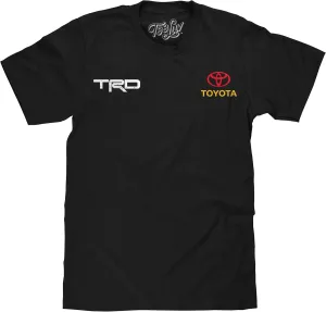 Tee Luv Men's Toyota Racing Development TRD Front and Back Car Logo T-Shirt