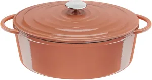 Tefal E26006 LOV Oval Roasting Dish 34 cm | Recovered Cast Iron | Optimal Heat Retention | Suitable for All Hobs | Suitable for Induction Cookers | Oven Safe up to 250 °C | Dishwasher Safe |