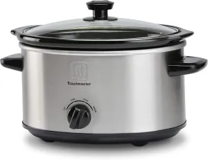 Toastmaster 5-Quart Slow Cooker, Stainless Steel