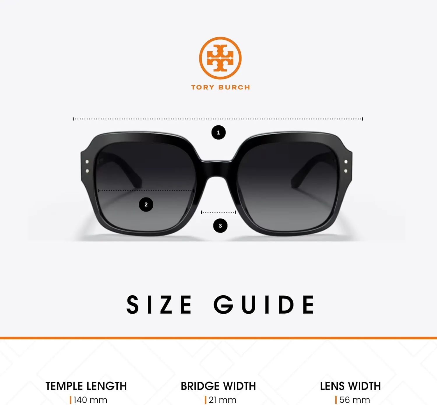 Tory Burch TY7143U Extra Large Square Sunglasses for Women   BUNDLE with Designer iWear Eyewear Care Kit