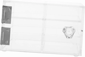 Transparent Lash Storage Box Portable Eyelash Organizer for Travel Mini Empty Eyelash Case for Cosmetics and Jewelry and Lightweight Lash Packaging Holder