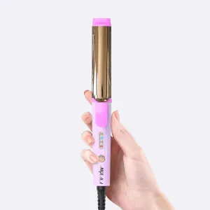 Travel Curling Iron with Storage Bag, Mini Curling Iron for Short Hair, European Hair Curler with Dual Voltage, 3 Adjustable Temperatures, Europe Travel Essentials for Women