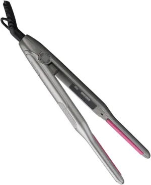 Travel Hair Curler and Straightener 7mm Narrow Panel Titanium Ceramic Coating Dual Voltage Us Plug Easy to Handle