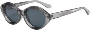 Trendy Oval Small Frame Cat Eye Sunglasses Men and Women Small Faces To Look Slim Sunglasses