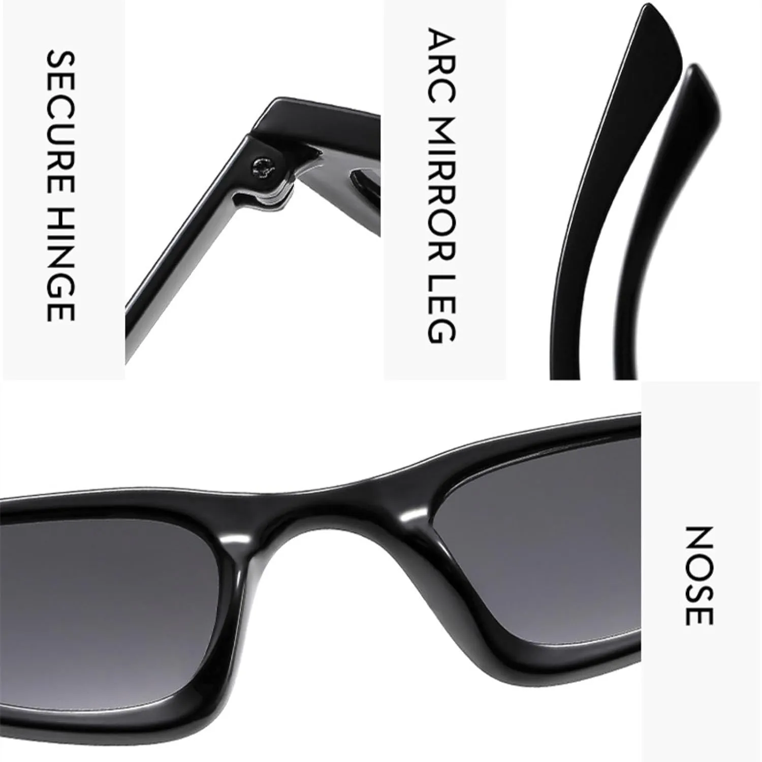 Trendy Retro Small Frame Triangle Men Women Luxury Street Shooting Sun Glasses Female Uv400