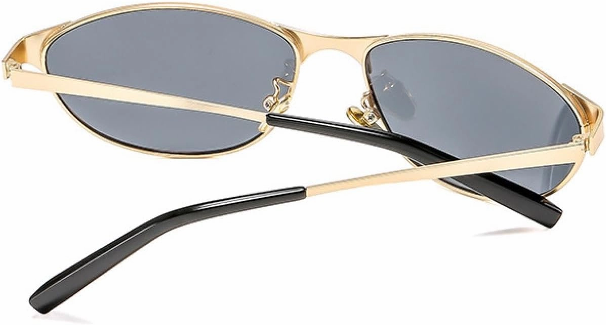 Trendy Small Frame Cat Eye Sunglasses Men Women Luxury Metal Eyewear Male Classic Casual Uv400