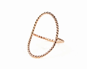 Twist Large Oval Ring