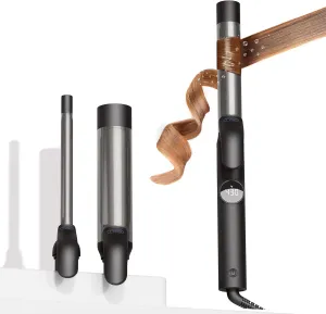 TYMO Upgraded Curling Iron Set - 1/2, 1, 1 1/2 Inch Professional Ceramic Hair Curler for Spiral Curls & Beach Waves, Ionic Curling Wand for Women Short/Long Hair, Fast Heating, Dual Voltage & 5 Temps