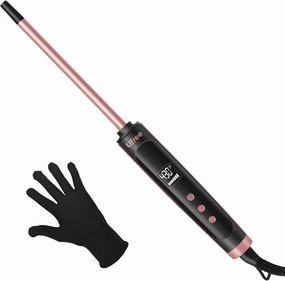 Ufree 3/8 Inch Small Curling Iron, 9 Temperature Setting Curling Wand for Long & Short Hair, Ceramic Small Barrel Curling Iron with LCD Display, Dual Voltage Hair Curlers, Women Gifts