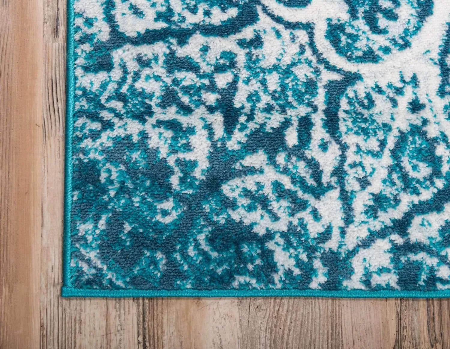 Unique Loom Sofia Collection Area Rug - Grace (3' 3" x 5' 3", Turquoise/ Ivory)