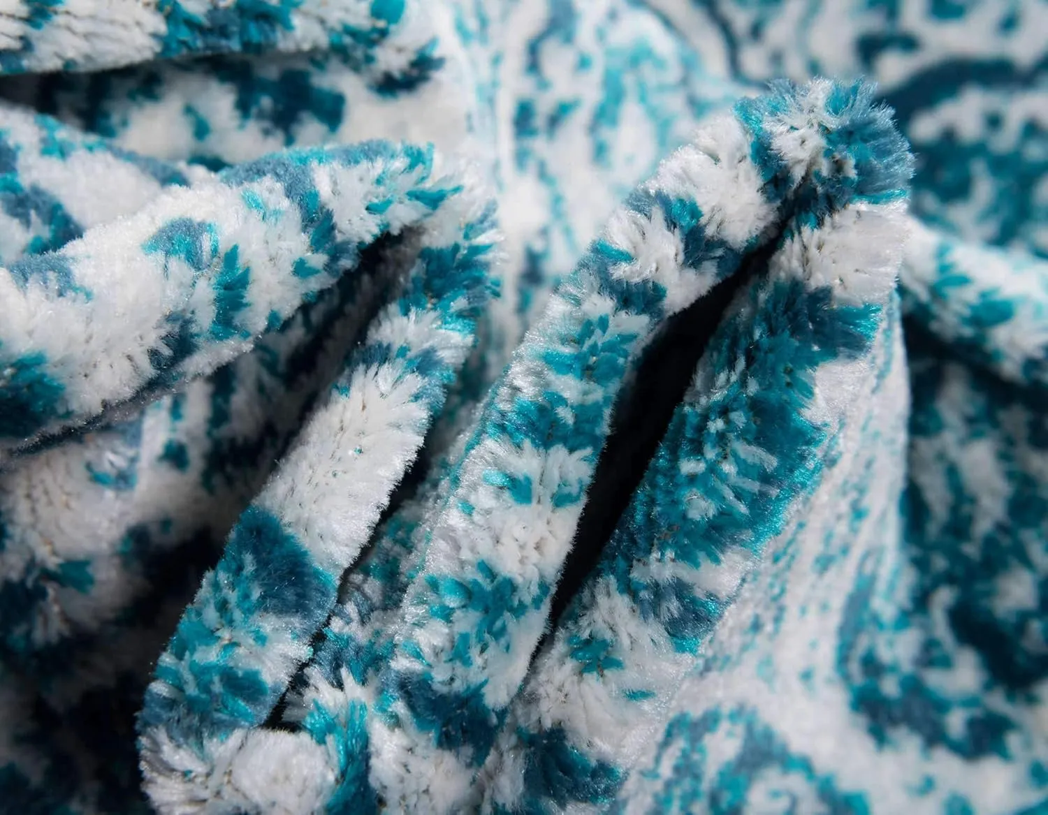 Unique Loom Sofia Collection Area Rug - Grace (3' 3" x 5' 3", Turquoise/ Ivory)