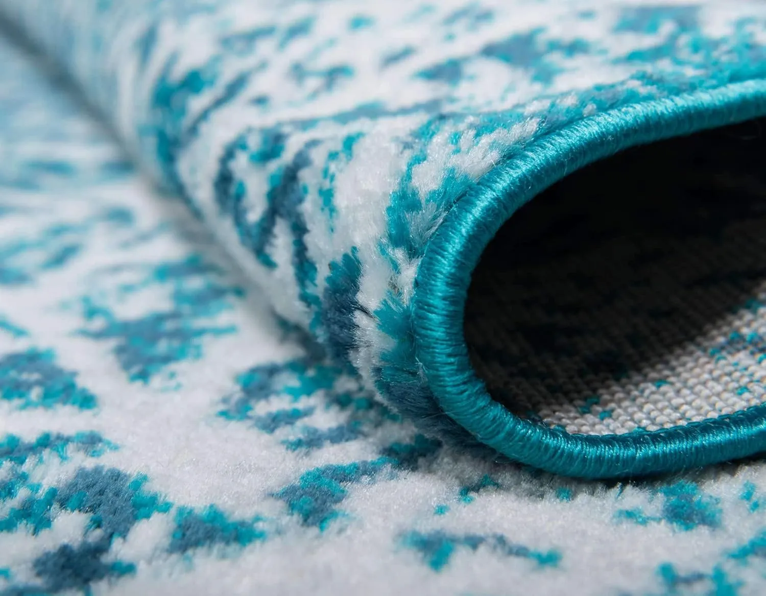 Unique Loom Sofia Collection Area Rug - Grace (3' 3" x 5' 3", Turquoise/ Ivory)