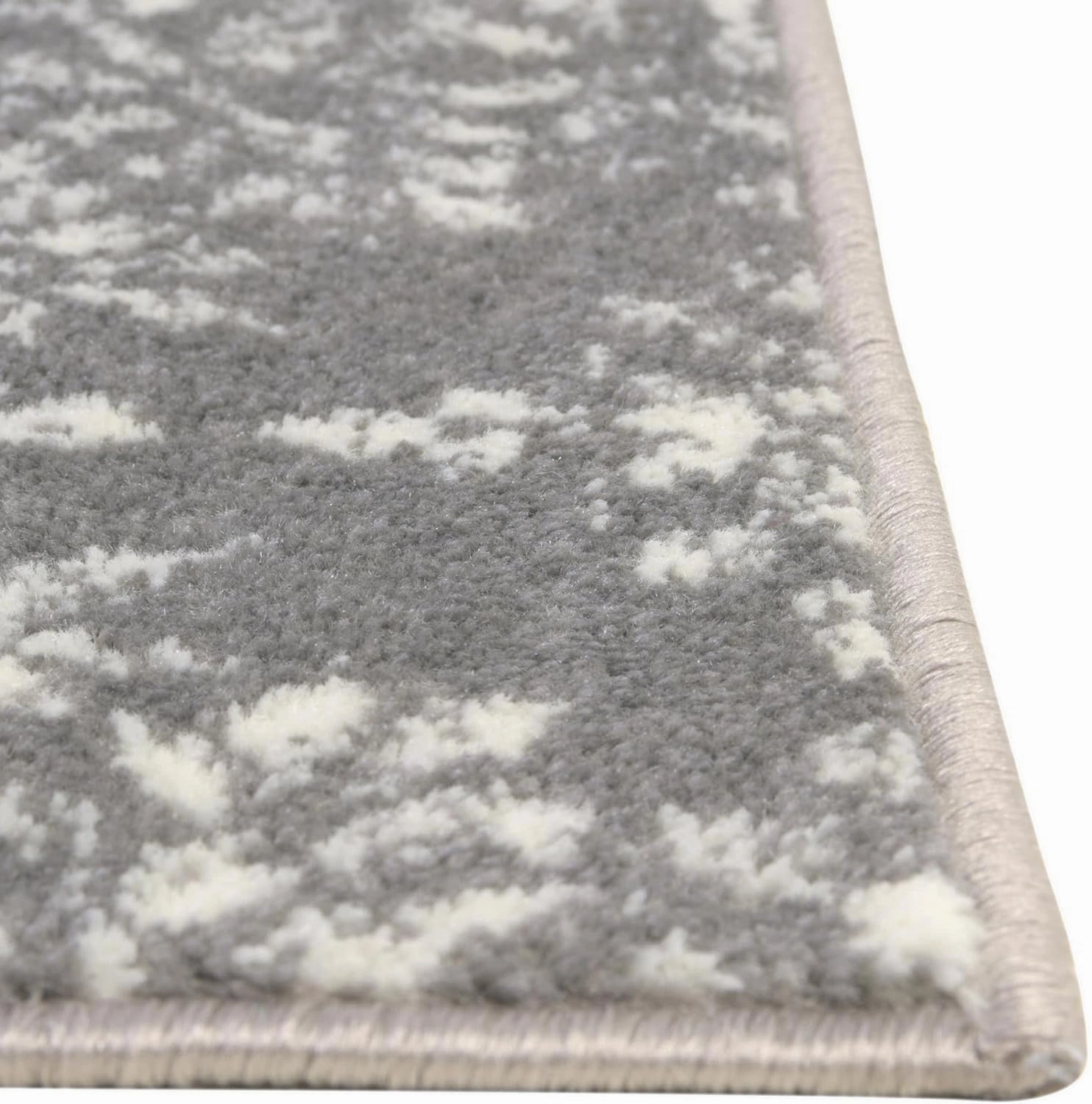 Unique Loom Sofia Collection Area Rug - Grand (2' x 6' 7" Runner Gray/Ivory)