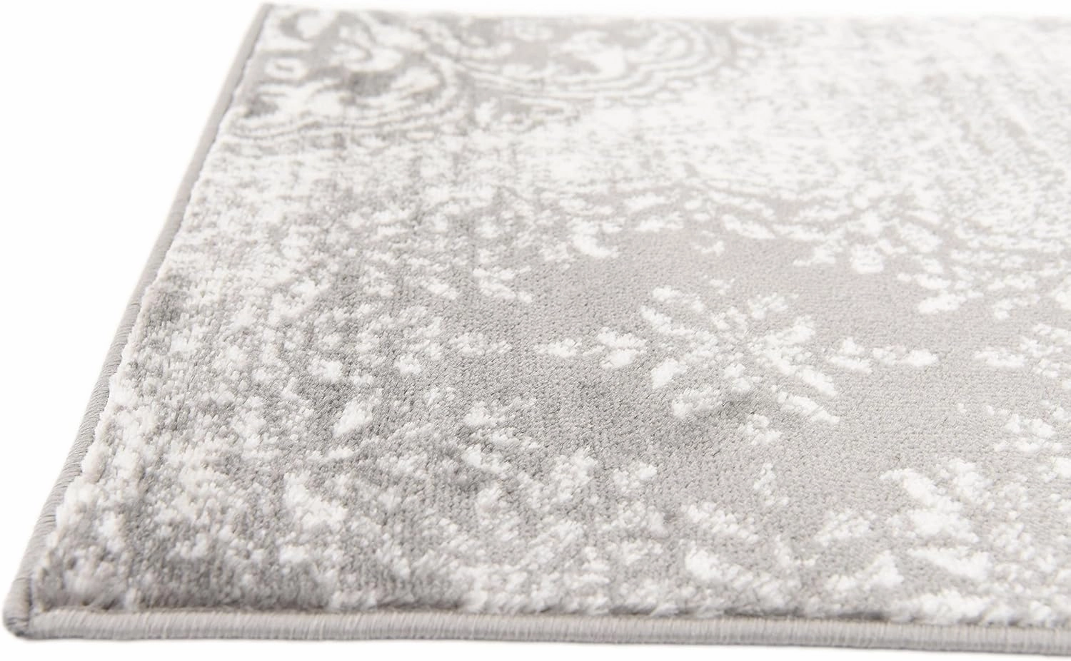 Unique Loom Sofia Collection Area Rug - Grand (2' x 6' 7" Runner Gray/Ivory)