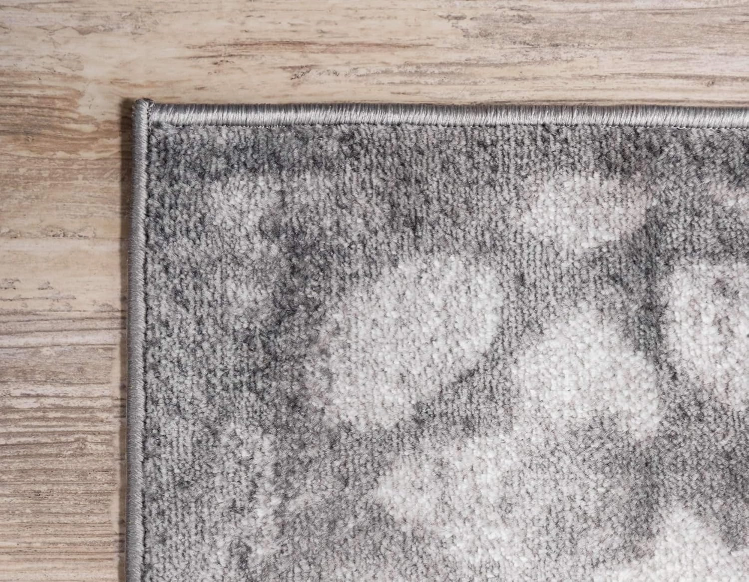 Unique Loom Sofia Collection Area Rug - Larvotto (2'x 6' 7" Runner, Dark Gray/ Ivory)