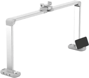 Upgraded Nail Tech Lamp for Desk w/Phone Holder – 34” 40W Foldable LED Desk Light, 3 Color Modes 3000K-6000K, Adjustable Brightness, Ideal for Manicure, Lash Eyelash, Tattoos & More