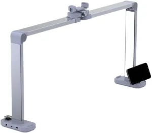 Upgraded Nail Tech Lamp for Desk w/Phone Holder – 34” 40W Foldable LED Desk Light, 3 Color Modes 3000K-6000K, Adjustable Brightness, Ideal for Manicure, Lash Eyelash, Tattoos & More