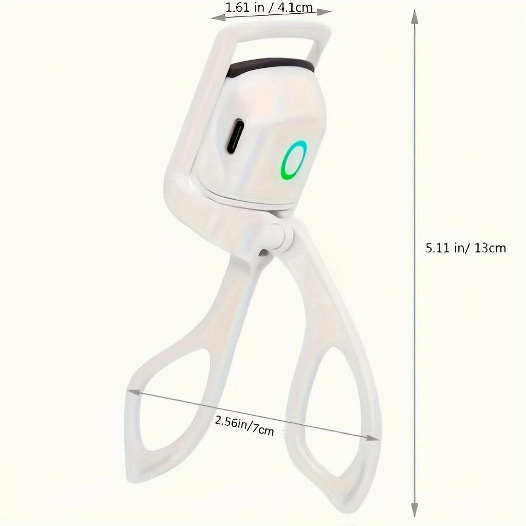 USB Heated Eyelash Curler – Dual Temperature, Portable