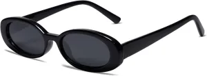 VANLINKER Polarized Retro Oval Sunglasses for Women and Men Small 90s Style VL9580