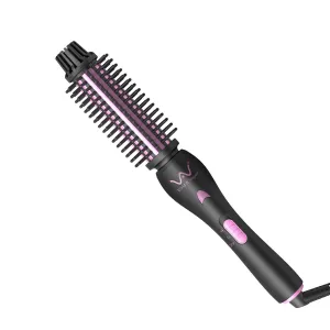 VAV Curling Iron, Ceramic Negative Ionic Curling Wand, Professional Dual Voltage Instant Heat Up Hair Curler, Anti-Scald Curling Brush with Two Heat Settings