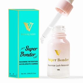 VAVALASH Lash Bonder for Eyelash Extensions Super Lash Bonder for Lash Extensions Glue Accelerator Increase Lash Retention Accelerate Drying Time Water Oil Proof Professional Eyelash Supplies(15ml)