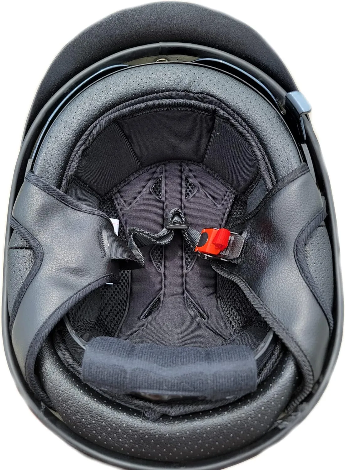 Vega Motorcycle Warrior II Half Helmet with Special Size Adjuster Sun Visor Quick Release Buckle DOT Approved Suits Men Women