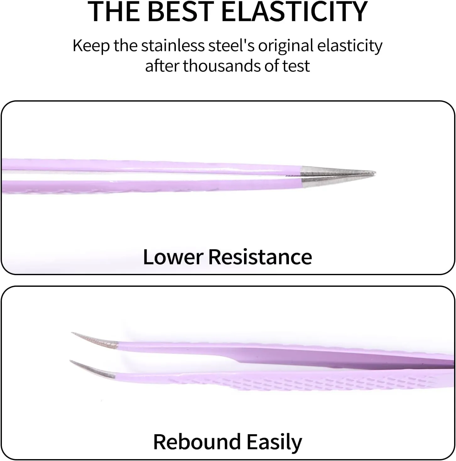 VEYES INC Fiber Tip Eyelash Extension Tweezers Volume J45 Lash Tweezers For Professional Eyelash Extension Tool