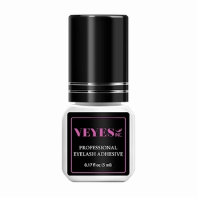 VEYES INC Eyelash Extension Glue - Extra Strong Professional Lash Glue 5ml | 1 Sec Drying time | Retention - 8 Weeks | Black Adhesive for Semi-Permanent Extensions Salon Use for Lash Tech